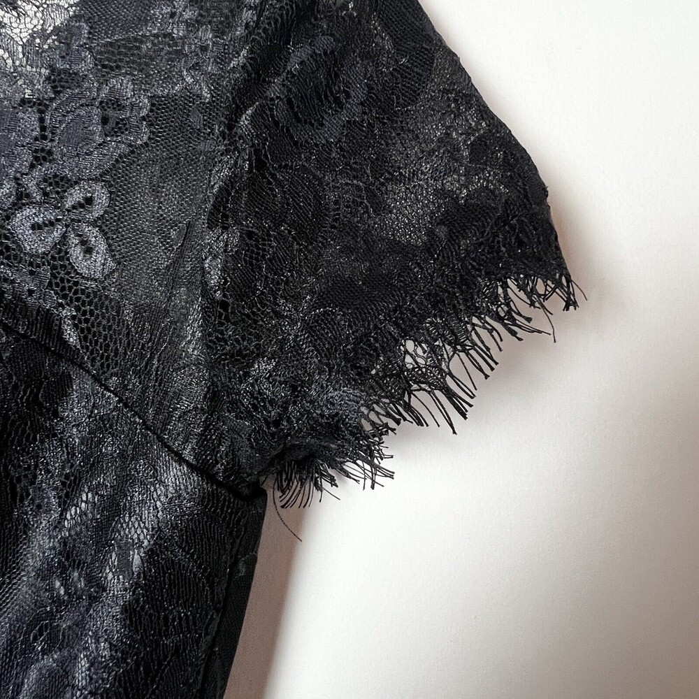 Grace Karin Black Lace Tea Length Dress Women’s 8 - Picture 4 of 11